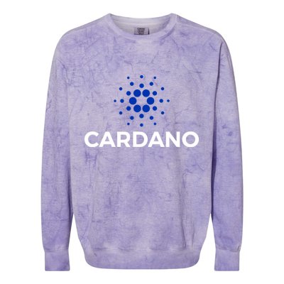 Cardano Logo Crypto Coin Blockchain Colorblast Crewneck Sweatshirt