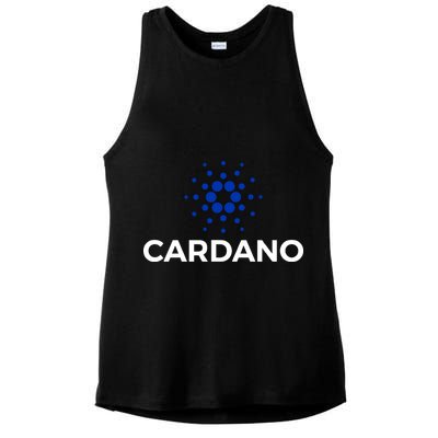 Cardano Logo Crypto Coin Blockchain Ladies PosiCharge Tri-Blend Wicking Tank
