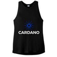 Cardano Logo Crypto Coin Blockchain Ladies PosiCharge Tri-Blend Wicking Tank