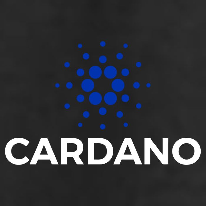 Cardano Logo Crypto Coin Blockchain 7 Panel Mesh Trucker Snapback Hat