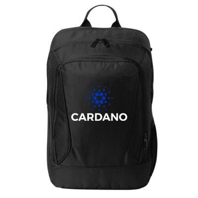 Cardano Logo Crypto Coin Blockchain City Backpack
