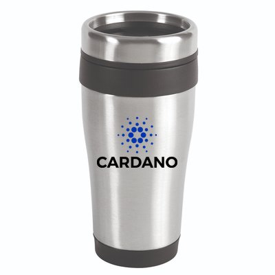 Cardano Logo Crypto Coin Blockchain 16oz Travel Tumbler