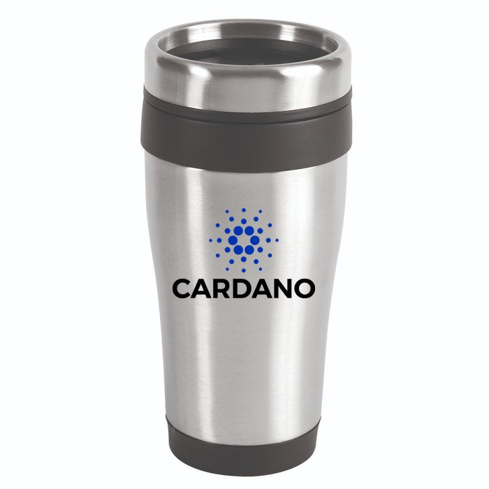 Cardano Logo Crypto Coin Blockchain 16oz Travel Tumbler