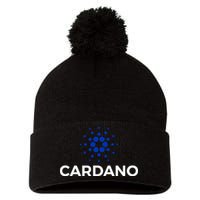 Cardano Logo Crypto Coin Blockchain Pom Pom 12in Knit Beanie