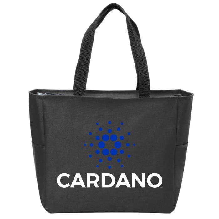 Cardano Logo Crypto Coin Blockchain Zip Tote Bag
