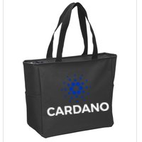 Cardano Logo Crypto Coin Blockchain Zip Tote Bag