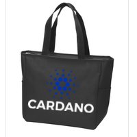 Cardano Logo Crypto Coin Blockchain Zip Tote Bag