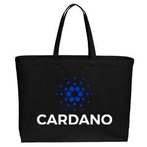 Cardano Logo Crypto Coin Blockchain Cotton Canvas Jumbo Tote