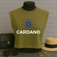 Cardano Logo Crypto Coin Blockchain Garment-Dyed Women's Muscle Tee