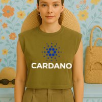 Cardano Logo Crypto Coin Blockchain Garment-Dyed Women's Muscle Tee
