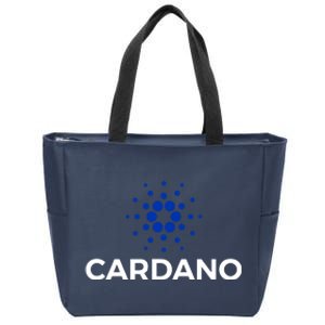 Cardano Logo Crypto Coin Blockchain Zip Tote Bag