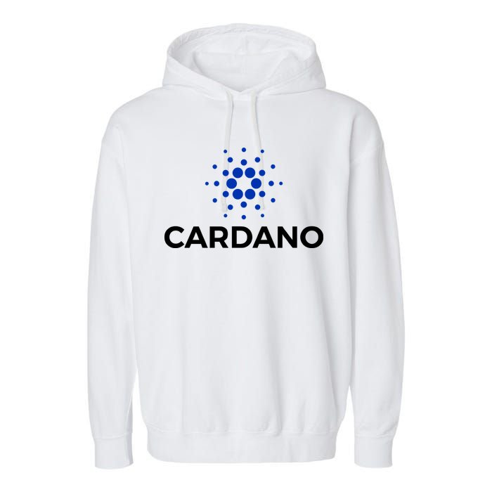 Cardano Logo Crypto Coin Blockchain Garment-Dyed Fleece Hoodie
