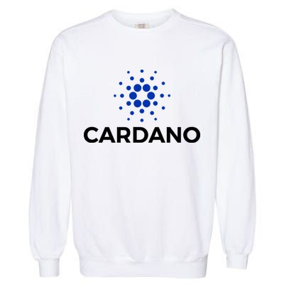 Cardano Logo Crypto Coin Blockchain Garment-Dyed Sweatshirt