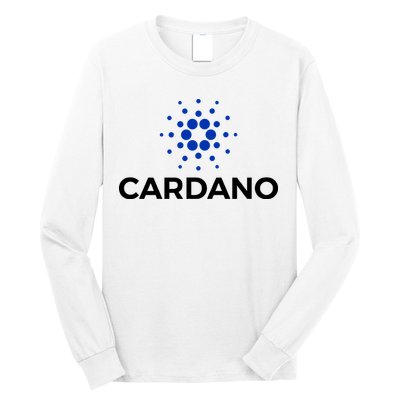 Cardano Logo Crypto Coin Blockchain Long Sleeve Shirt