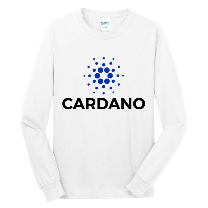 Cardano Logo Crypto Coin Blockchain Tall Long Sleeve T-Shirt