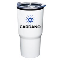 Cardano Logo Crypto Coin Blockchain Tumbler