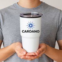 Cardano Logo Crypto Coin Blockchain Tumbler