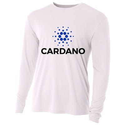 Cardano Logo Crypto Coin Blockchain Cooling Performance Long Sleeve Crew