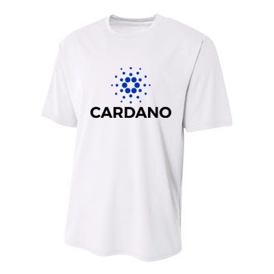Cardano Logo Crypto Coin Blockchain Youth Performance Sprint T-Shirt