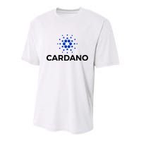 Cardano Logo Crypto Coin Blockchain Youth Performance Sprint T-Shirt