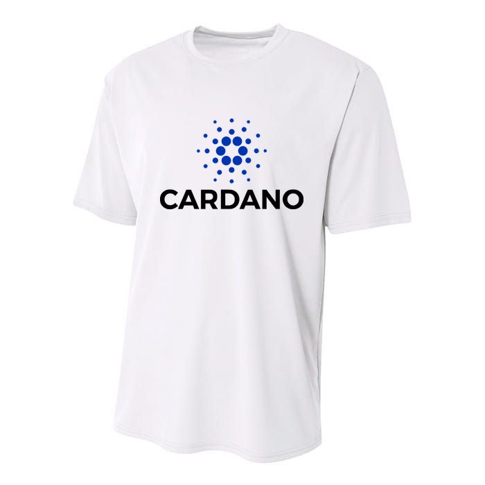 Cardano Logo Crypto Coin Blockchain Youth Performance Sprint T-Shirt