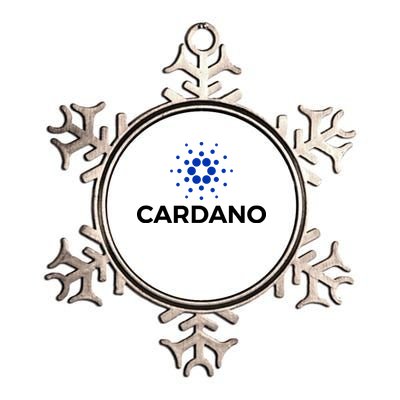 Cardano Logo Crypto Coin Blockchain Metallic Star Ornament