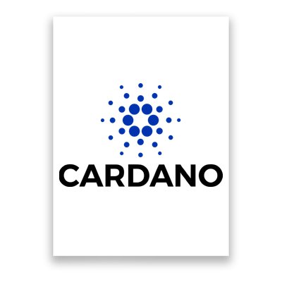 Cardano Logo Crypto Coin Blockchain Poster