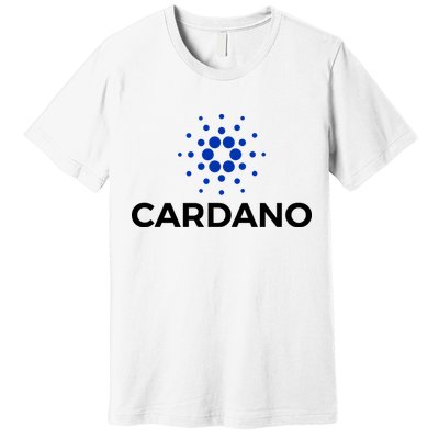 Cardano Logo Crypto Coin Blockchain Premium T-Shirt
