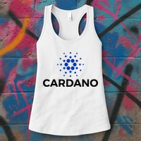 Cardano Logo Crypto Coin Blockchain Womens Tank Top