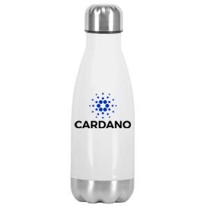 Cardano Logo Crypto Coin Blockchain Stainless Steel Insulated Water Bottle