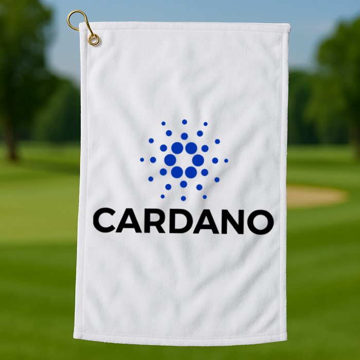Cardano Logo Crypto Coin Blockchain Golf Towel