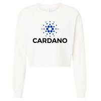 Cardano Logo Crypto Coin Blockchain Cropped Pullover Crew