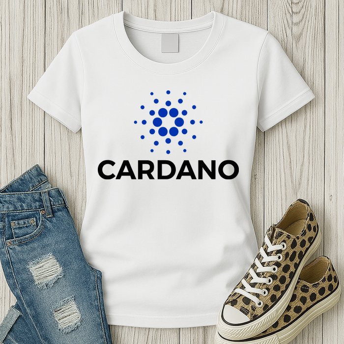 Cardano Logo Crypto Coin Blockchain Womens T-Shirt