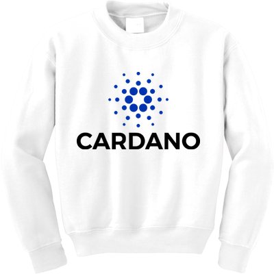 Cardano Logo Crypto Coin Blockchain Kids Sweatshirt