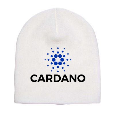 Cardano Logo Crypto Coin Blockchain Short Acrylic Beanie