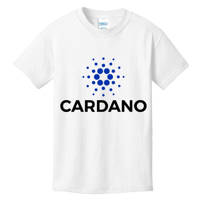 Cardano Logo Crypto Coin Blockchain Kids T-Shirt