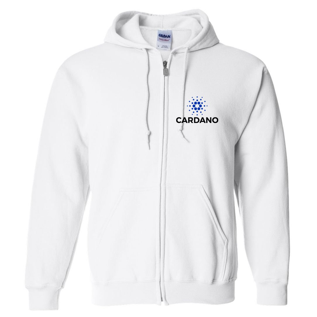 Cardano Logo Crypto Coin Blockchain Full Zip Hoodie