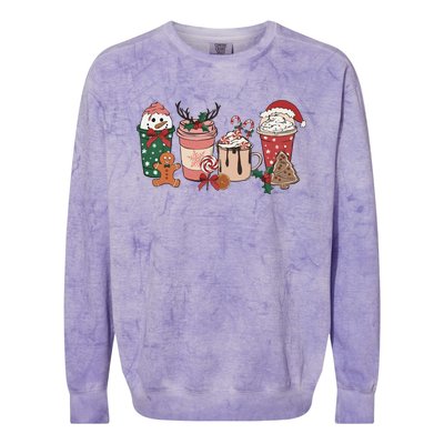 Christmas Latte Cute Comfort Colorblast Crewneck Sweatshirt