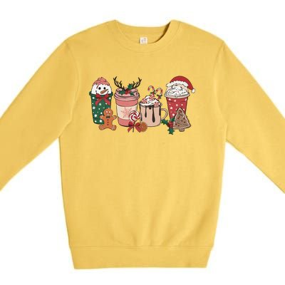 Christmas Latte Cute Comfort Premium Crewneck Sweatshirt