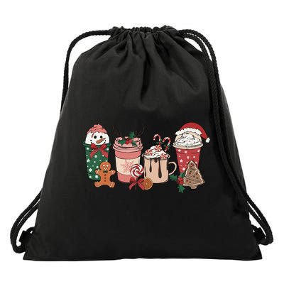 Christmas Latte Cute Comfort Drawstring Bag