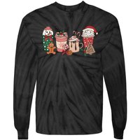 Christmas Latte Cute Comfort Tie-Dye Long Sleeve Shirt