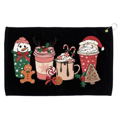 Christmas Latte Cute Comfort Grommeted Golf Towel