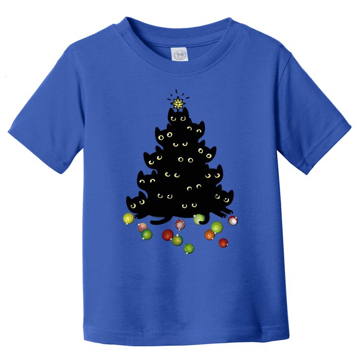 Cat Lovers Cute And Funny Holiday Tree Christmas Meaningful Gift Toddler T-Shirt