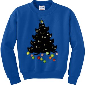 Cat Lovers Cute And Funny Holiday Tree Christmas Meaningful Gift Kids Sweatshirt