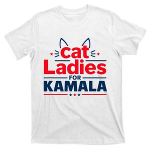 Cat Ladies Cat Lettering Positive Funny T-Shirt