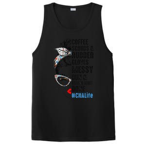 CNA Life Coffee Scrubs And Rubber Gloves Nurses Week PosiCharge Competitor Tank