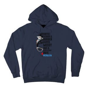 CNA Life Coffee Scrubs And Rubber Gloves Nurses Week Tall Hoodie