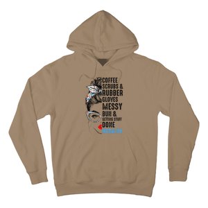 CNA Life Coffee Scrubs And Rubber Gloves Nurses Week Hoodie