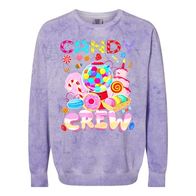 Candy Land Candy Crew Party Halloween Costumes Adult Colorblast Crewneck Sweatshirt