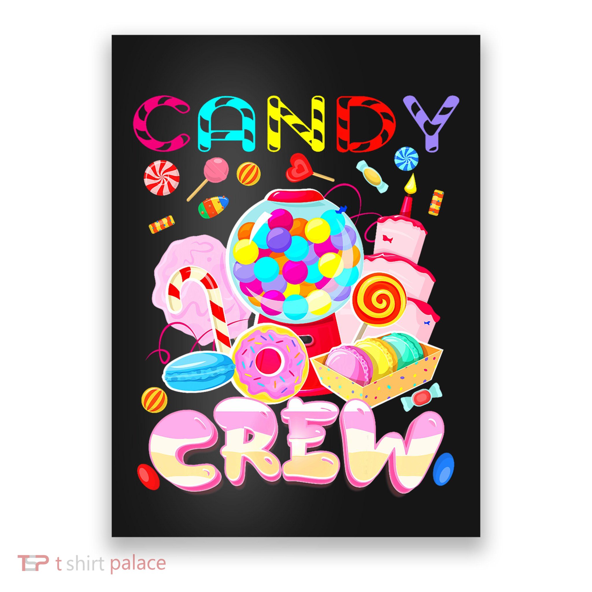 Candy Land Candy Crew Party Halloween Costumes Adult Poster